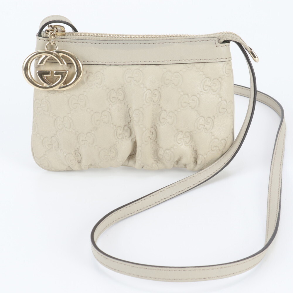 Gucci Interlocking G Guccissima 212216 Leather Shoulder Bag Crossbody for Women